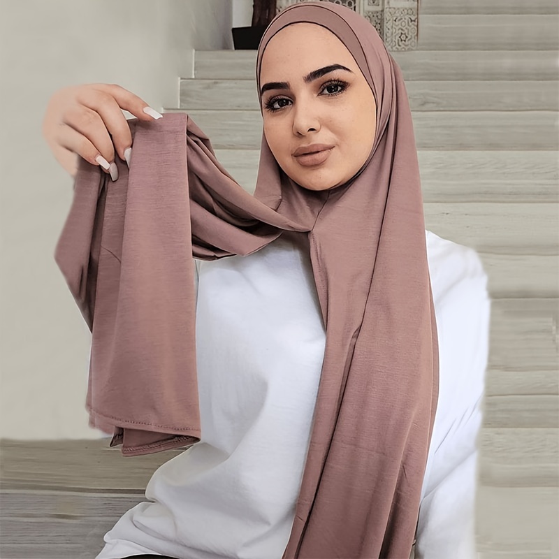 Txameru Jersey Hijab Scarfs for Women Head Scarf Muslim Head Wraps