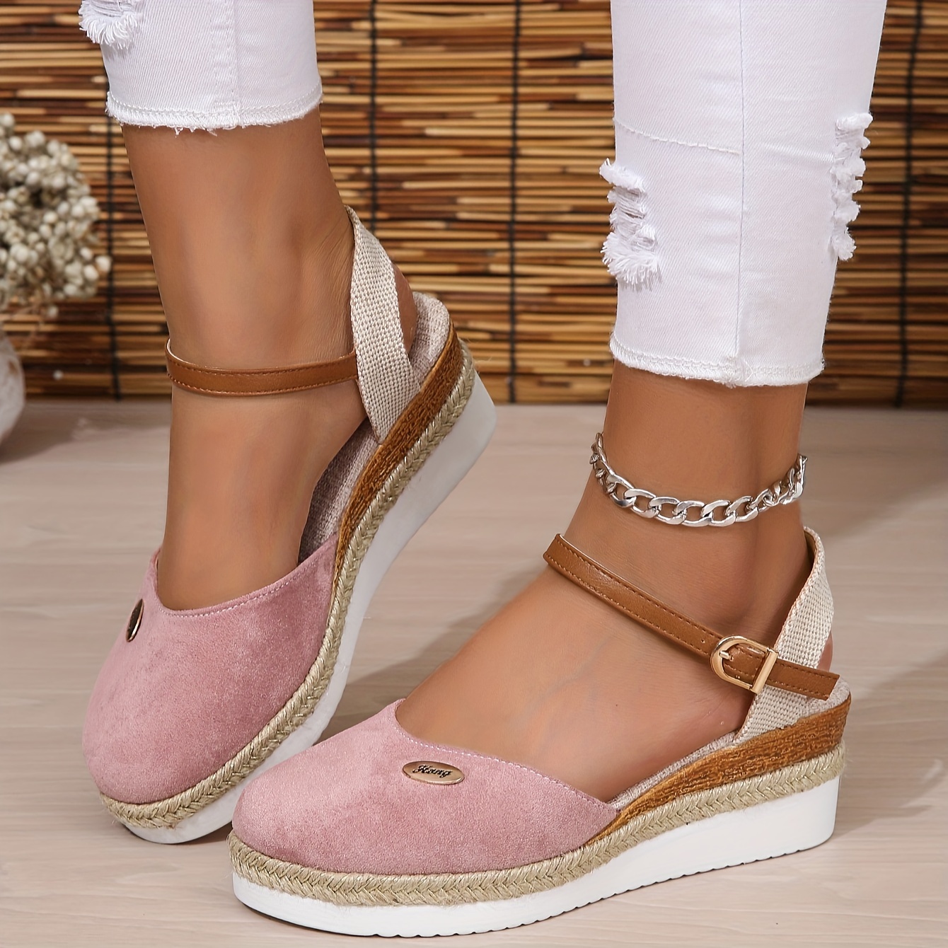 Ankle strap closed outlet toe shoes