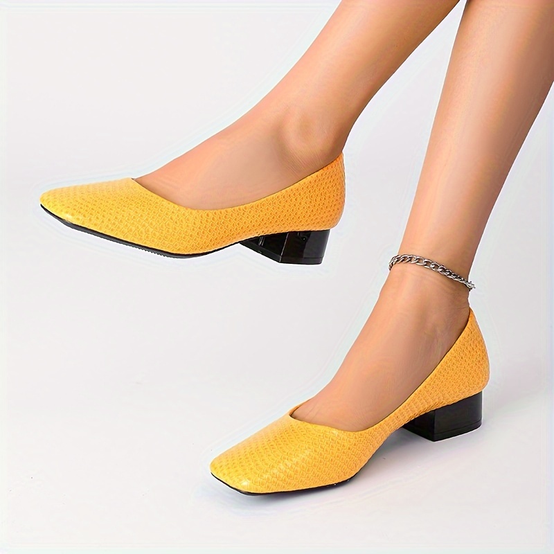 Soft best sale yellow shoes