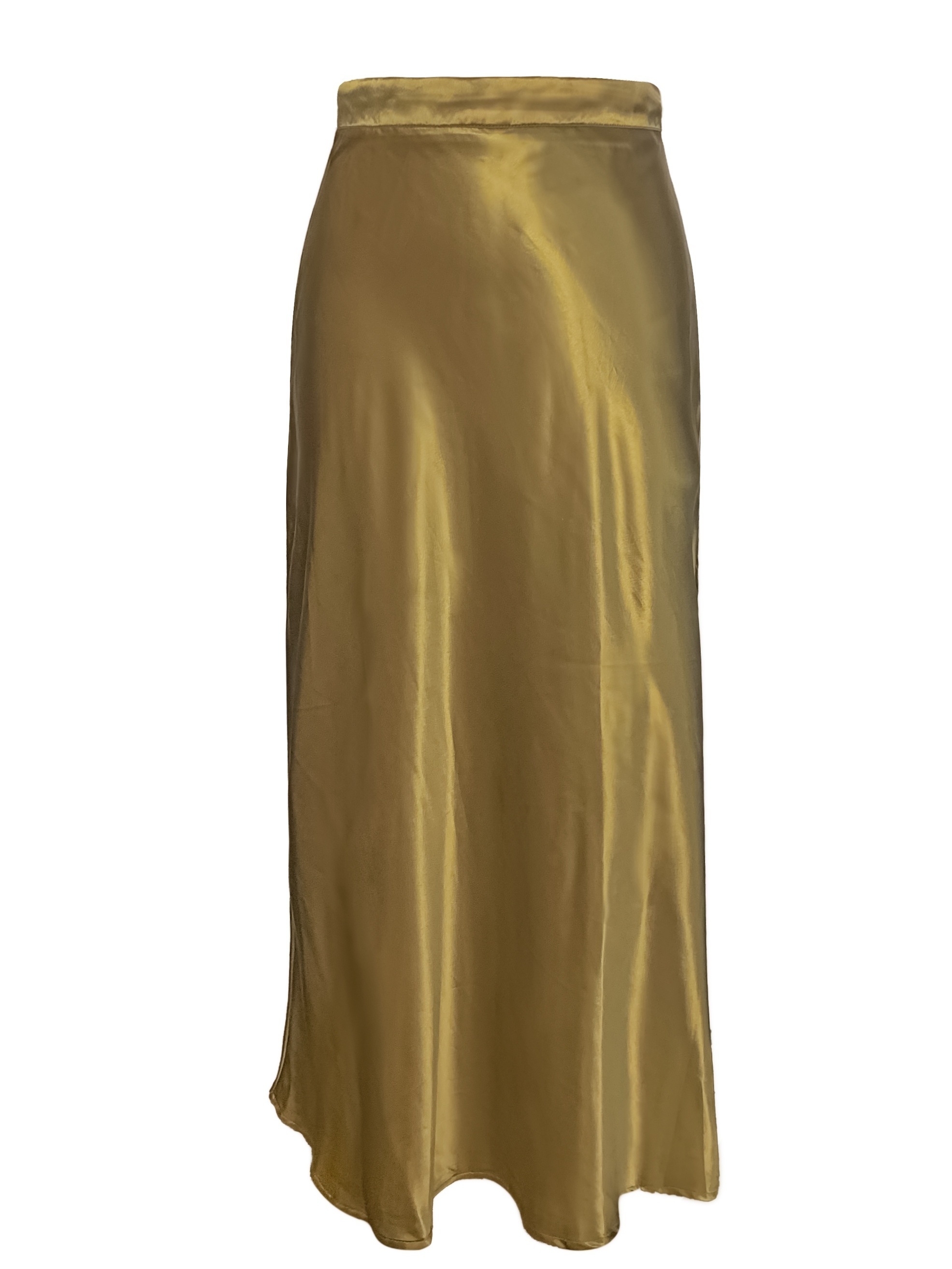 Dream & Dzire - Falda dorada de algodón para mujer (talla grande, talla  pequeña)