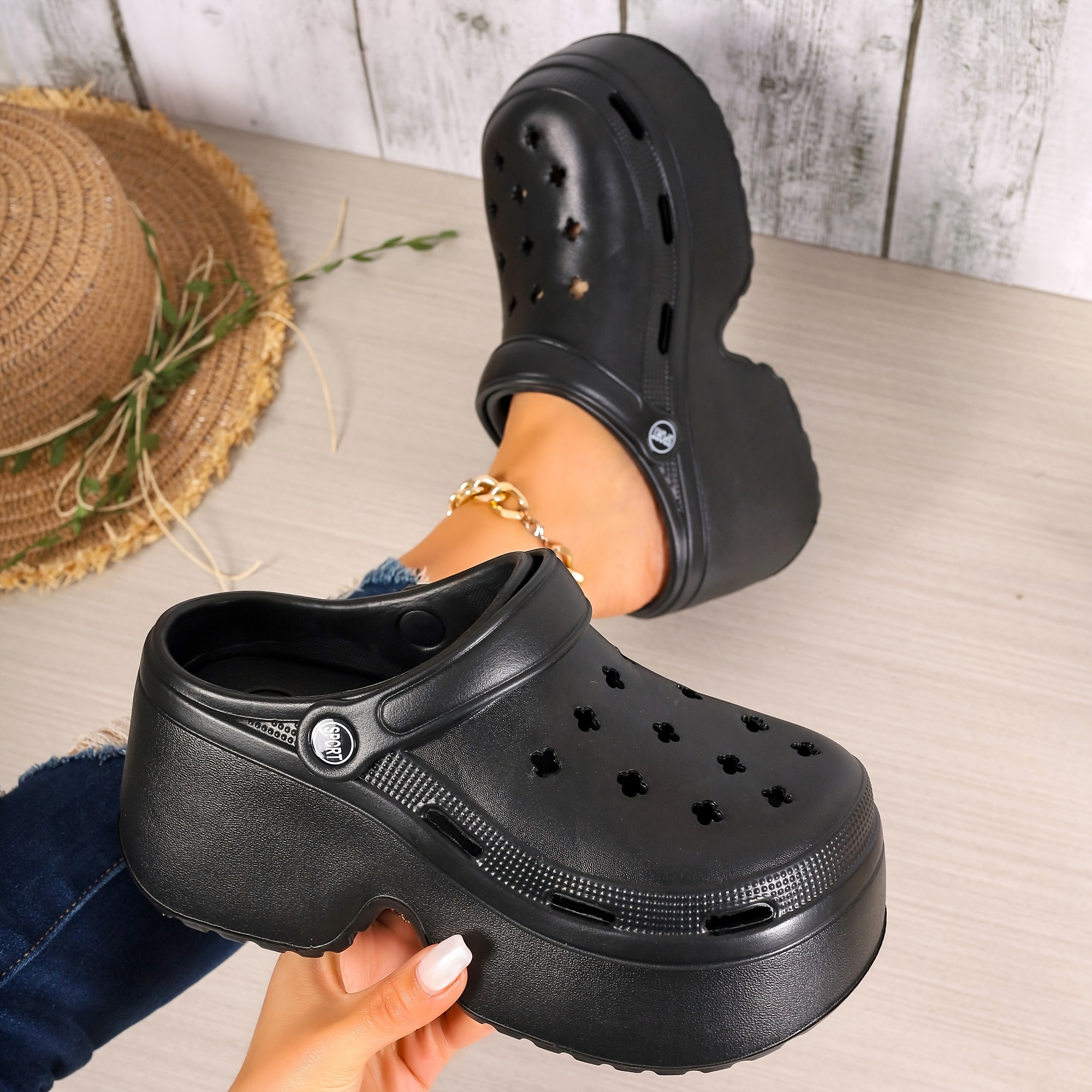 Platform crocs cape robbin hot sale