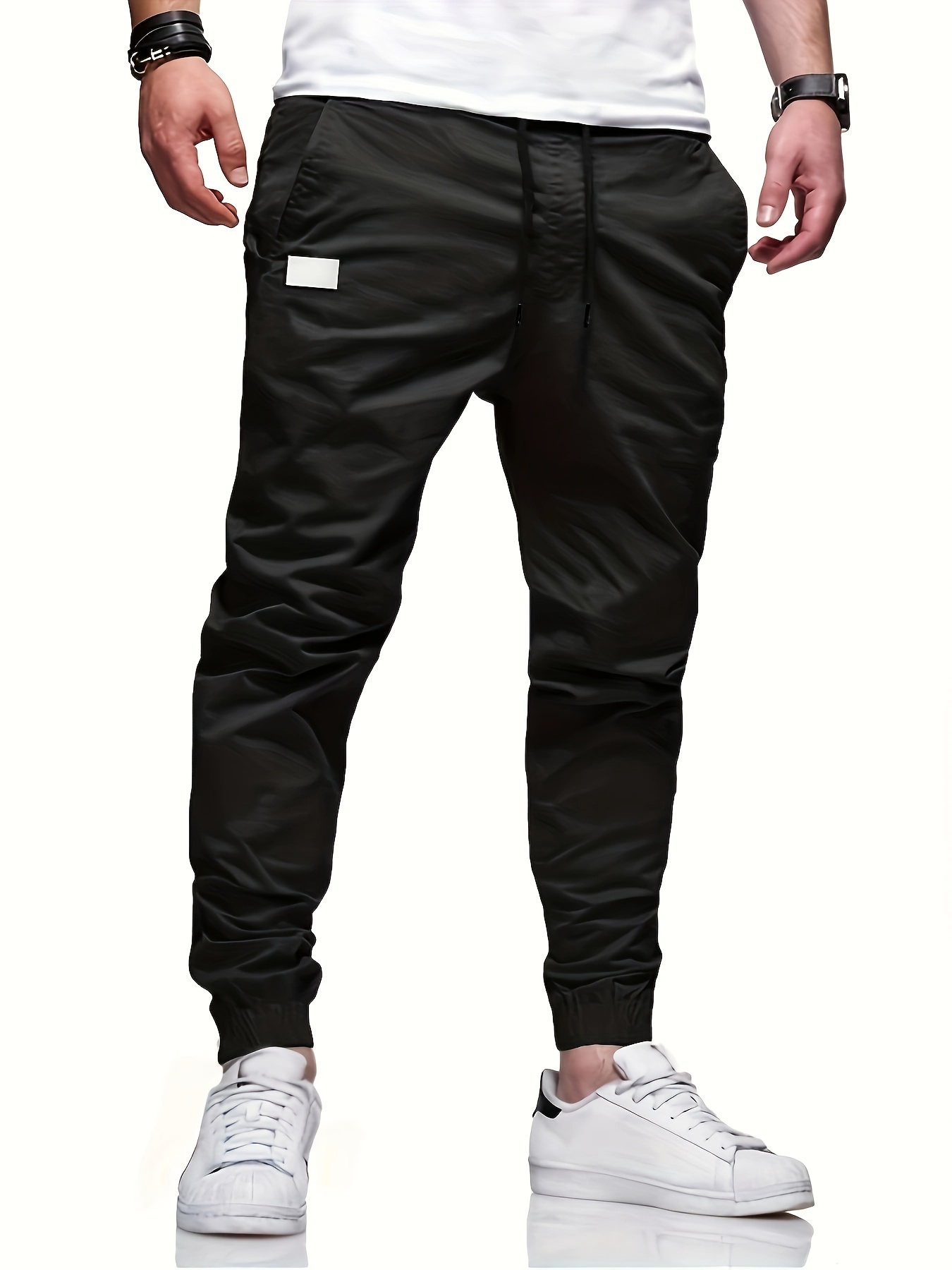 Canvas cheap joggers mens