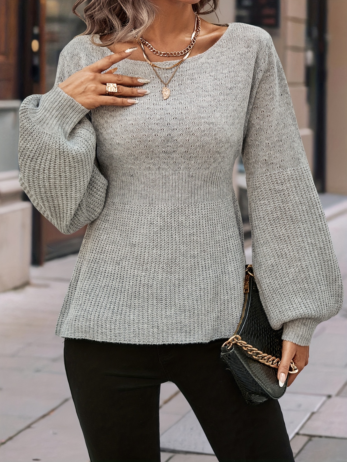 Ruffle hotsell sleeve sweater