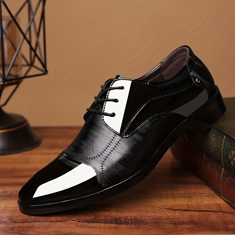 Zapatos Derby Hombres, Zapatos Oficina Formales Negocios, Zapatos Casuales  Caminar Cordones Hombres - Calzado Hombre - Temu