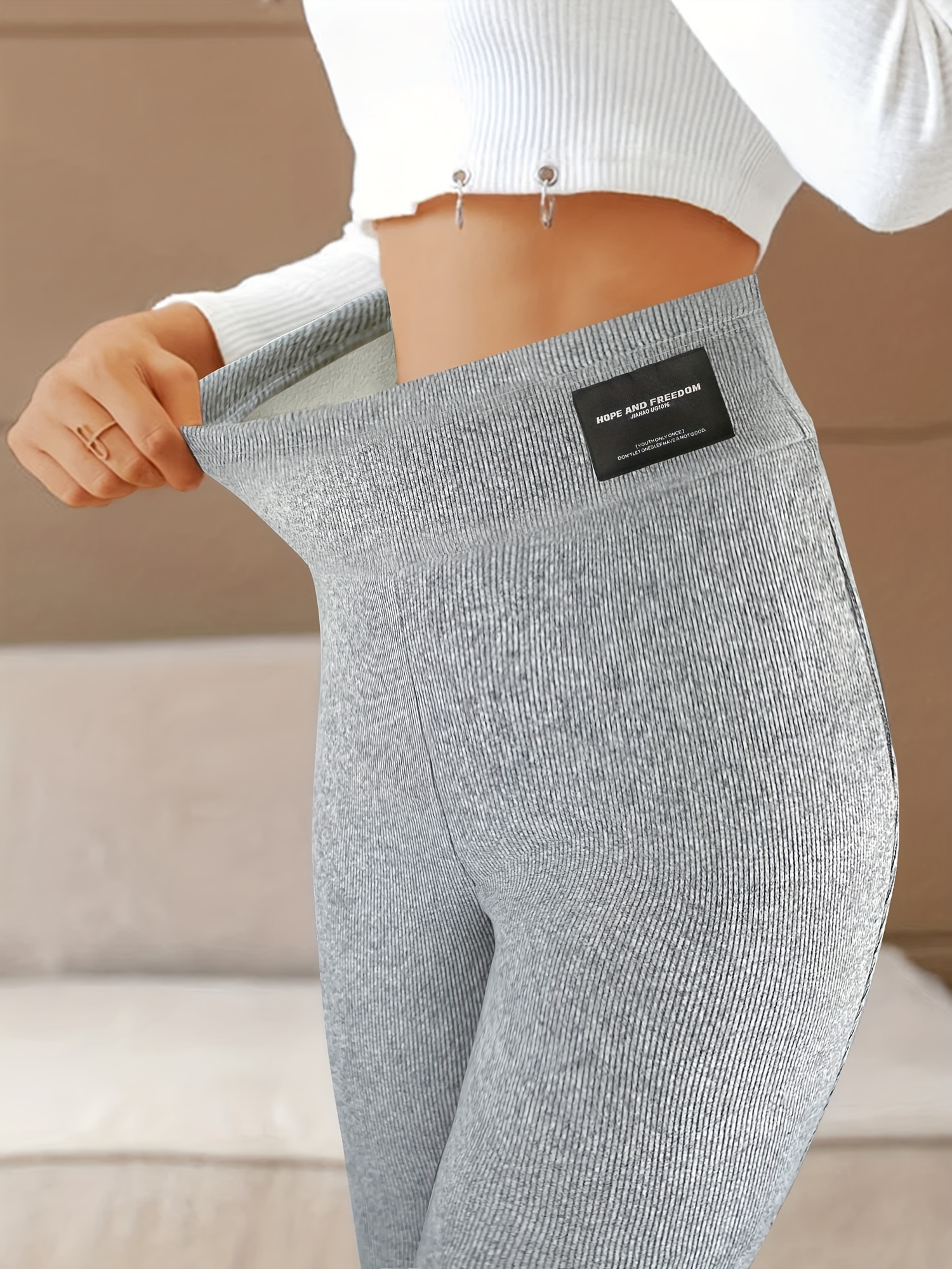 Fleece Lined Leggings Pockets Women Thermal Warm Workout - Temu