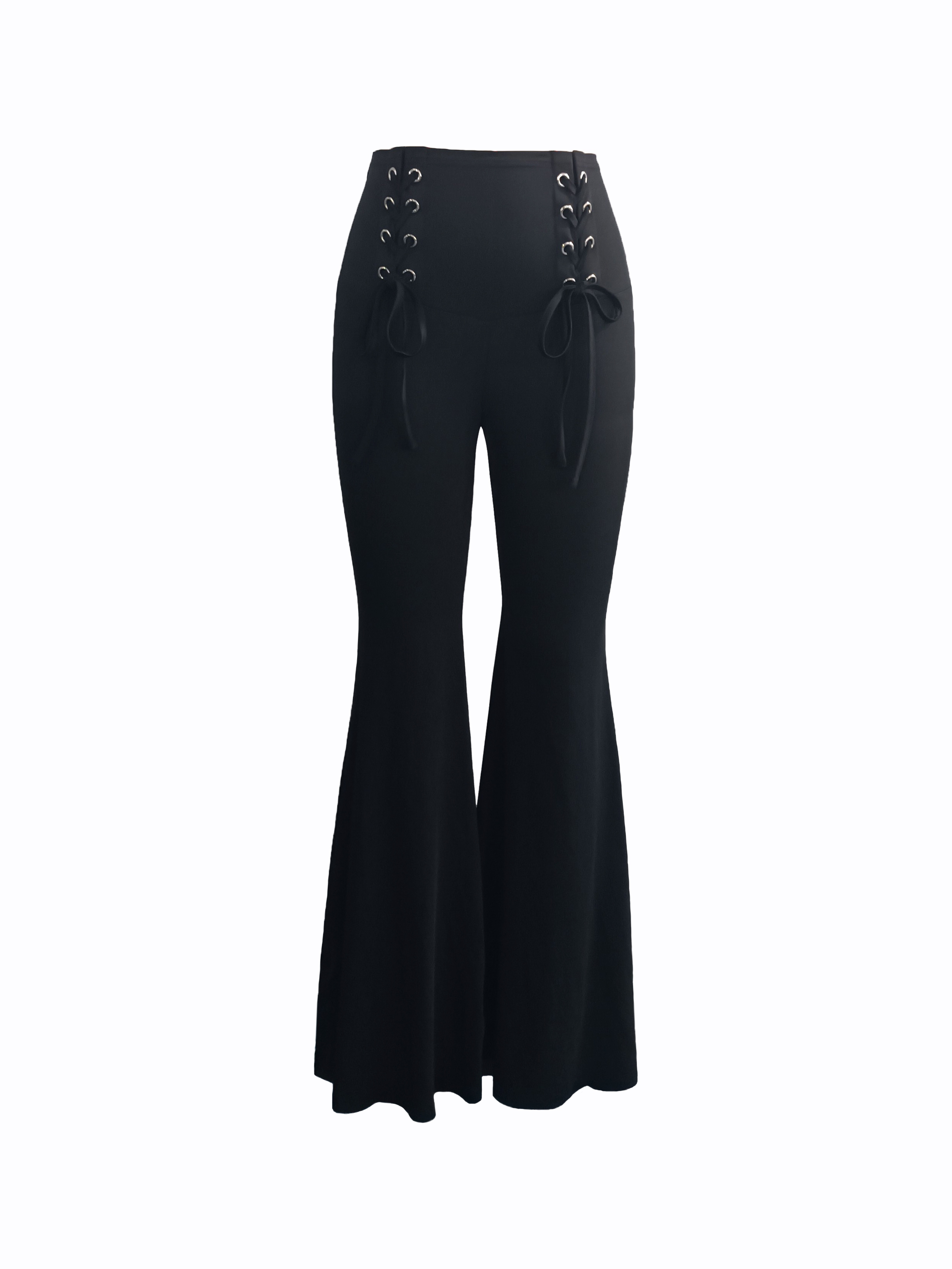 Guipure Lace Capri Pants, Casual Solid High Waist Slim Pants, Women's  Clothing