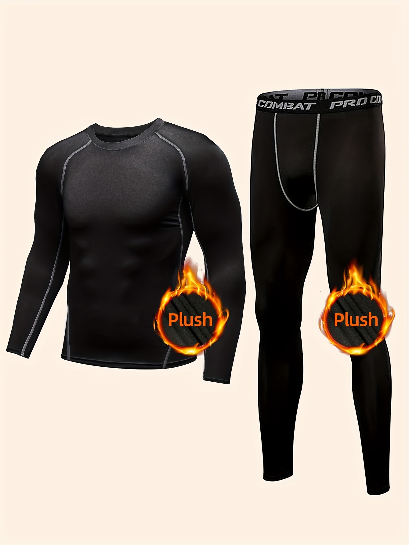 Men's Breathable Quick drying Running Sports Set Long Sleeve