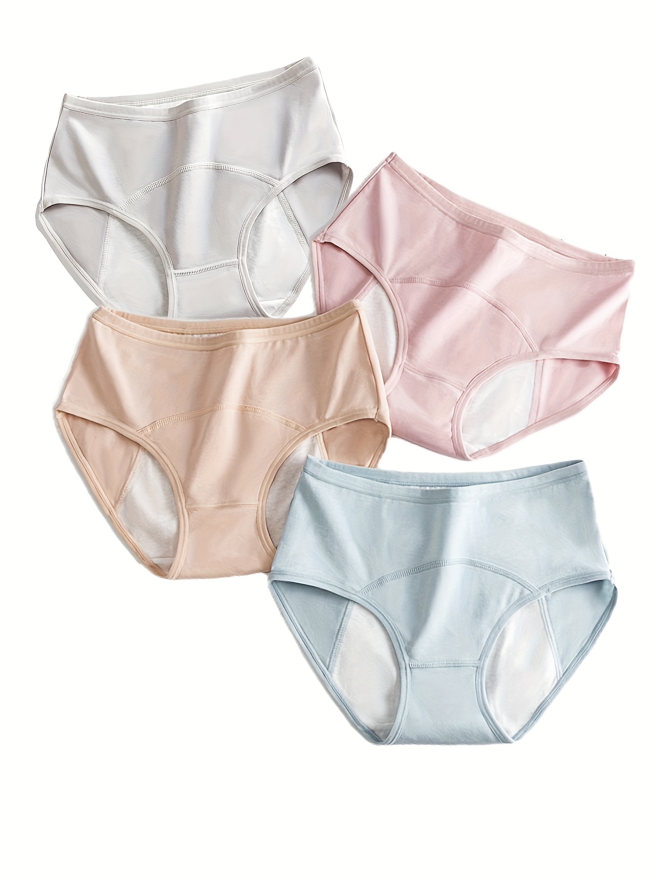 Sexy High-Rise Comfortable Lace Briefs, Stretchy Semi-Sheer French-Cut  Panties, Women's Underwear & Lingerie