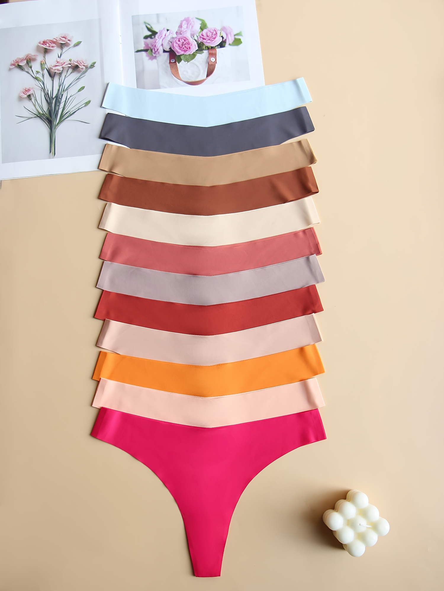 Seamless Thongs For Women - Temu