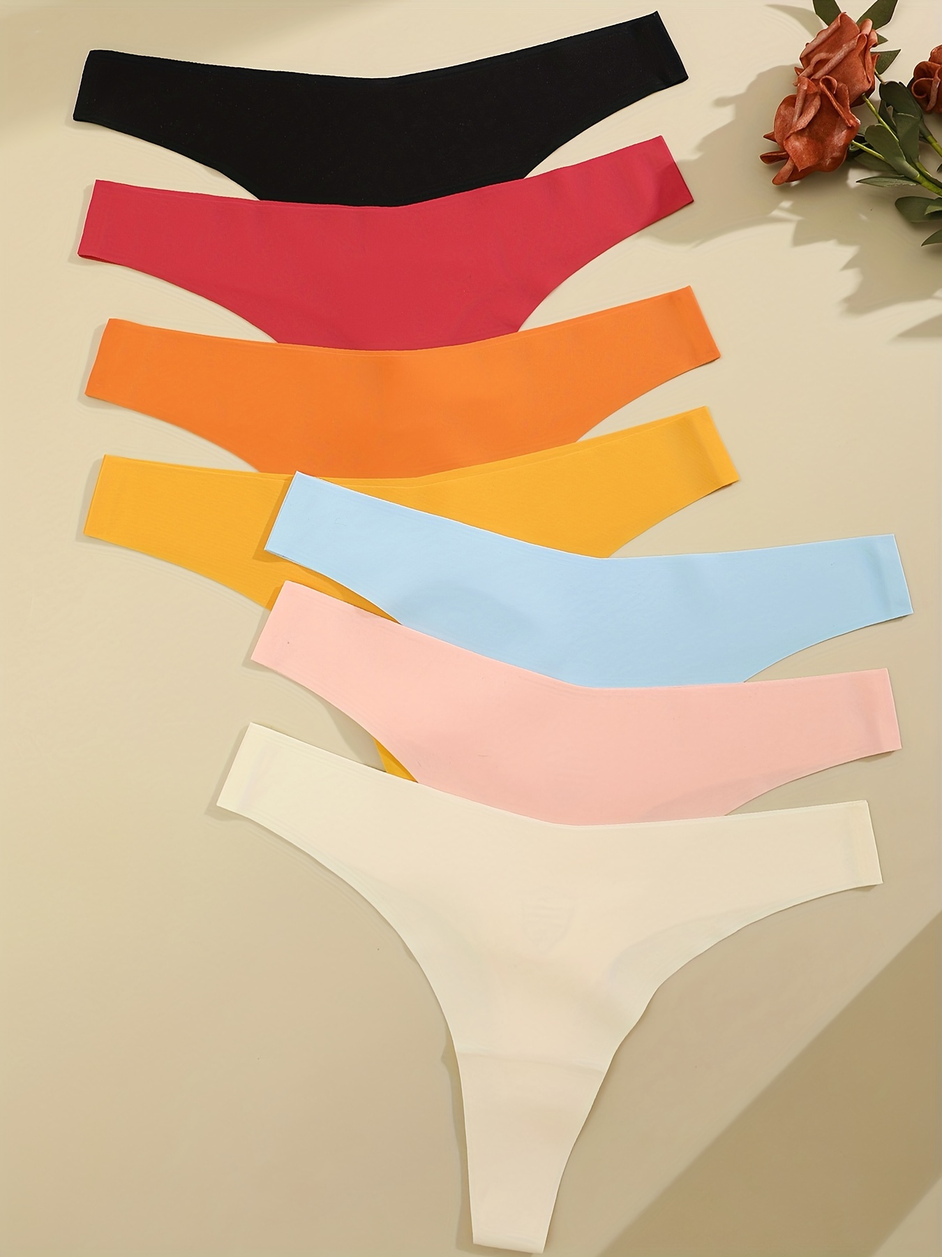 Seamless Thongs For Women - Temu