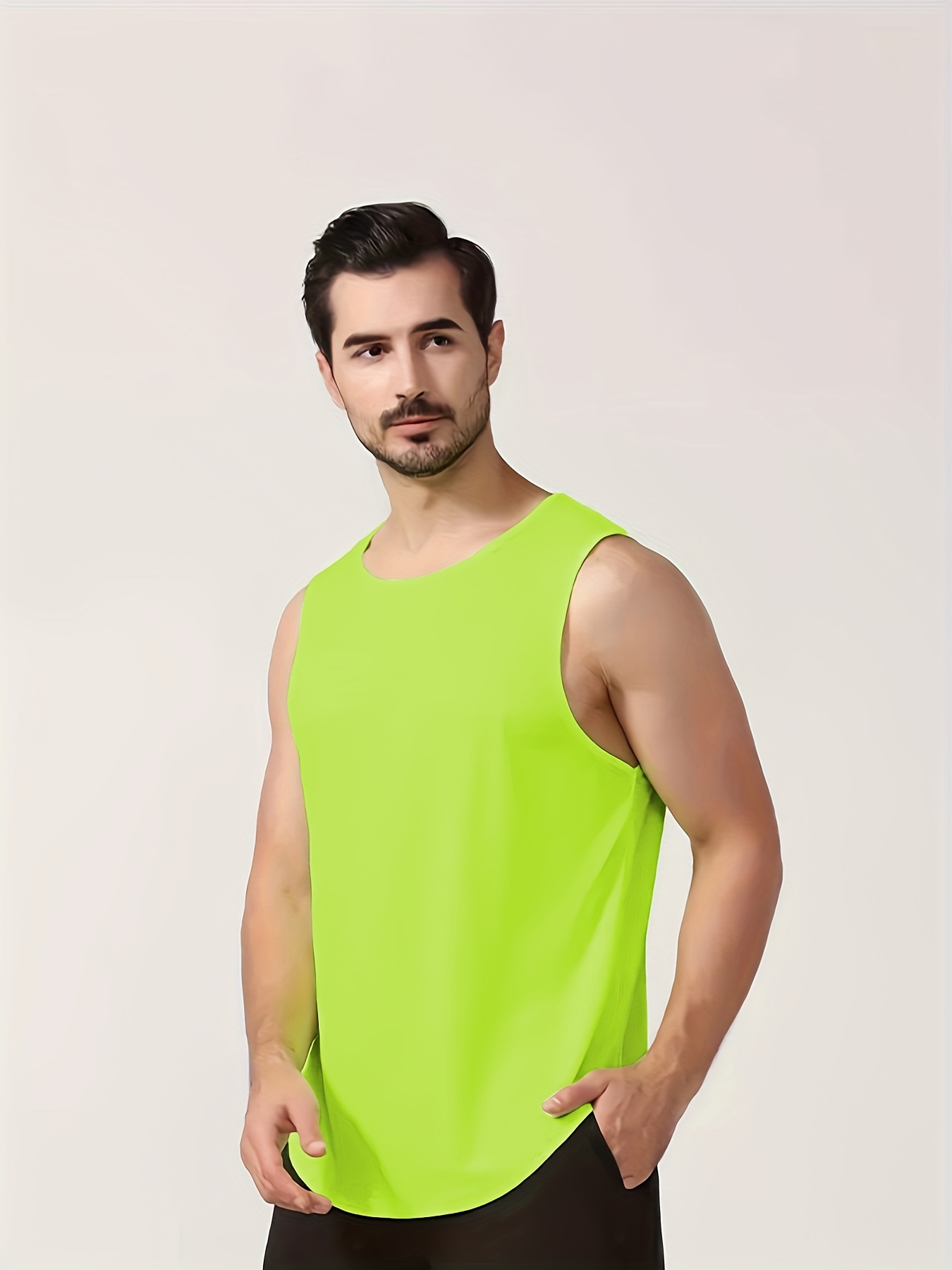 Camiseta sin mangas de compresión fuerte ideal para uso diario con alg
