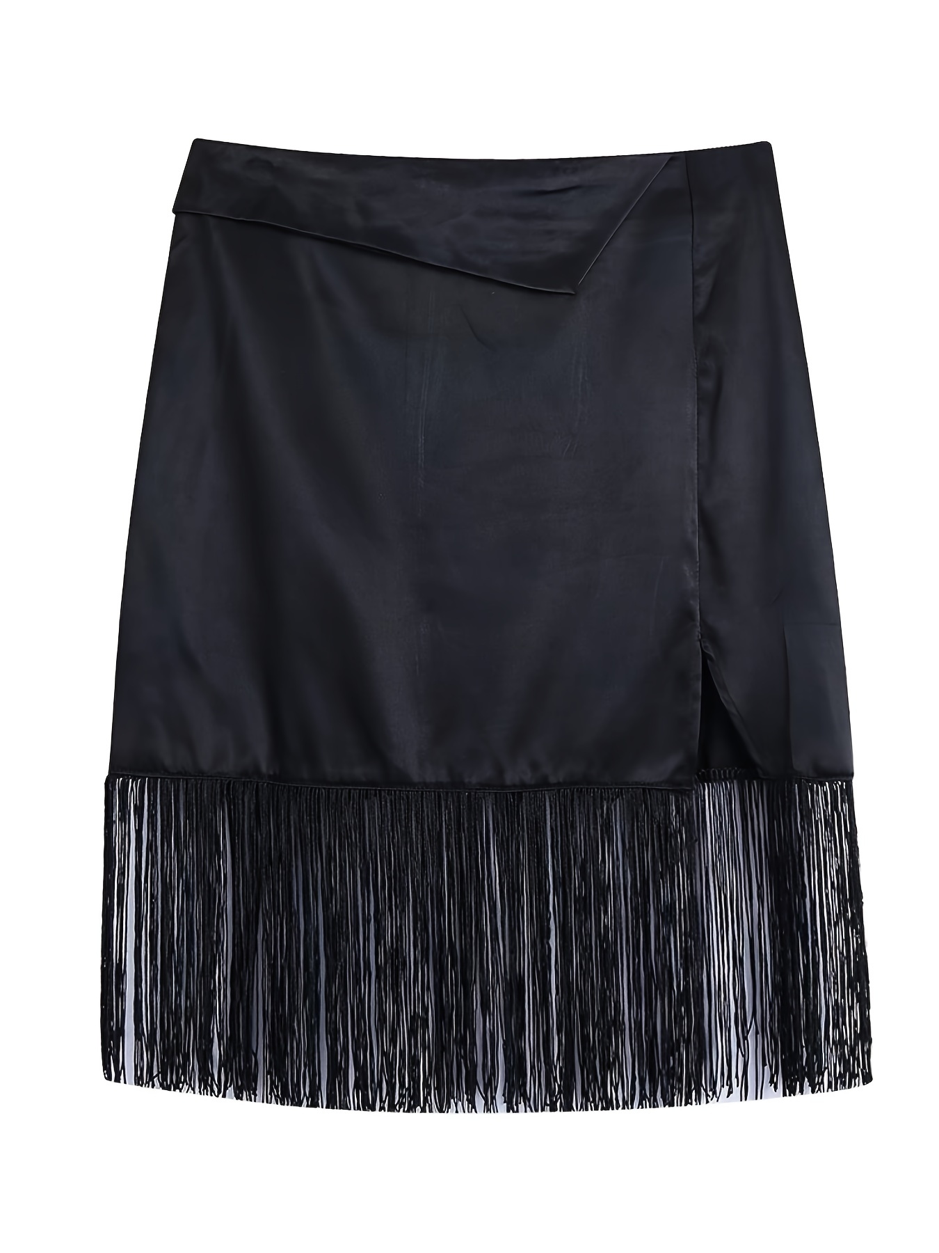 Express black hotsell fringe mini skirt