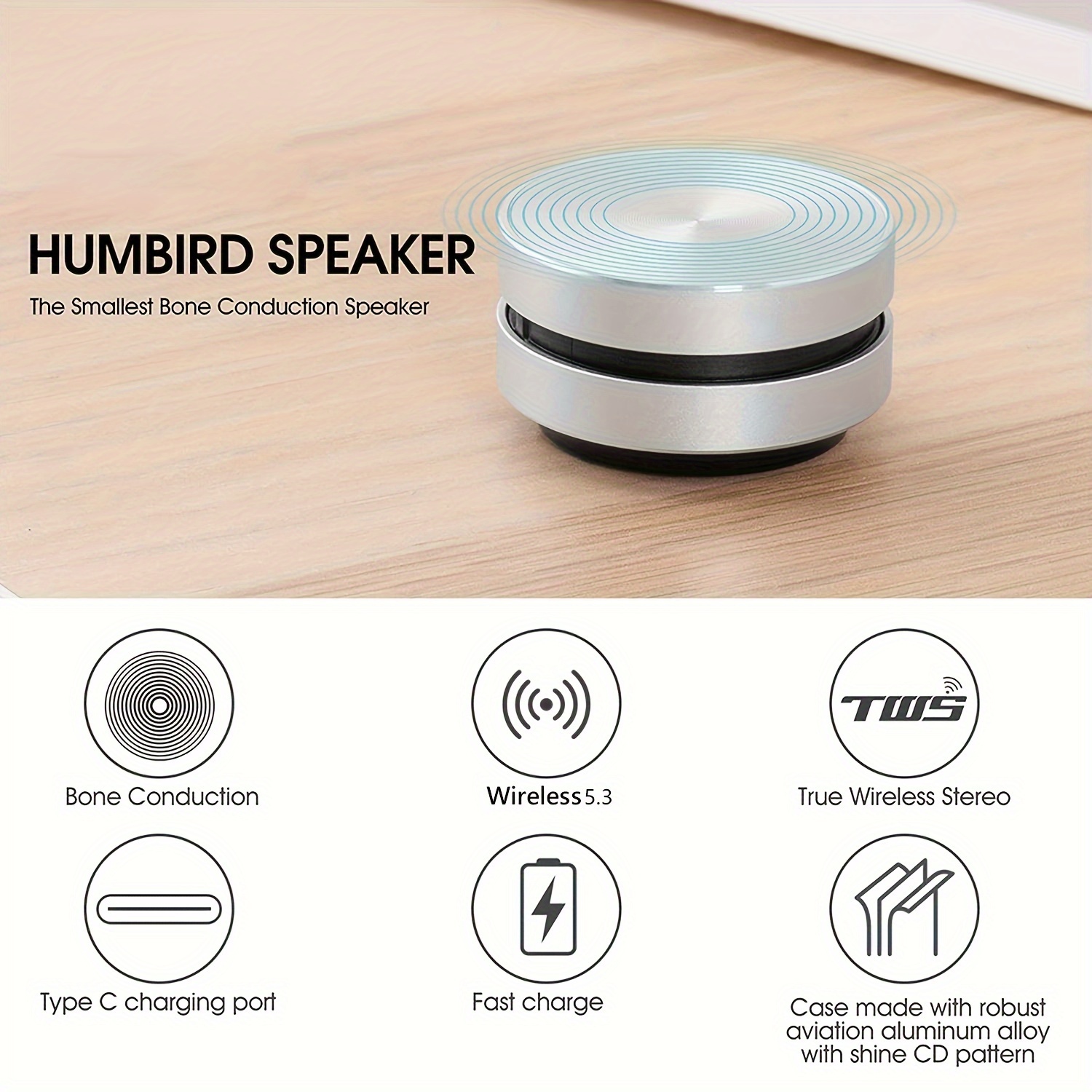 PORTABLE MINI SPEAKER, WIRELESS BLUETOOTH, TRUE STEREO Powerful, Superior  Sound