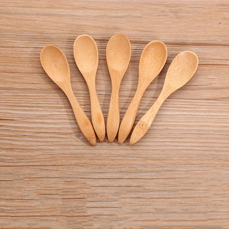 Mini Wooden Spoon Set - Perfect For Desserts, Seasoning, And More - Short  Handle For Easy Grip - Temu