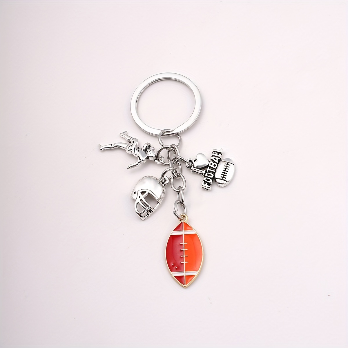 40pcs Sports Theme Keychain Making Kit, Including Football, Basketball,  Tennis, Rugby Shaped Pendants, Keychain Jump Rings, Diy Supplies For  Valentine'S Day Birthday Festival Gifts