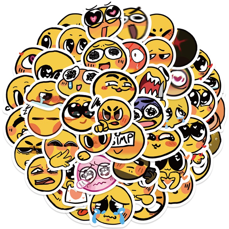 Cursed Emoji Vinyl Sticker Sheet 