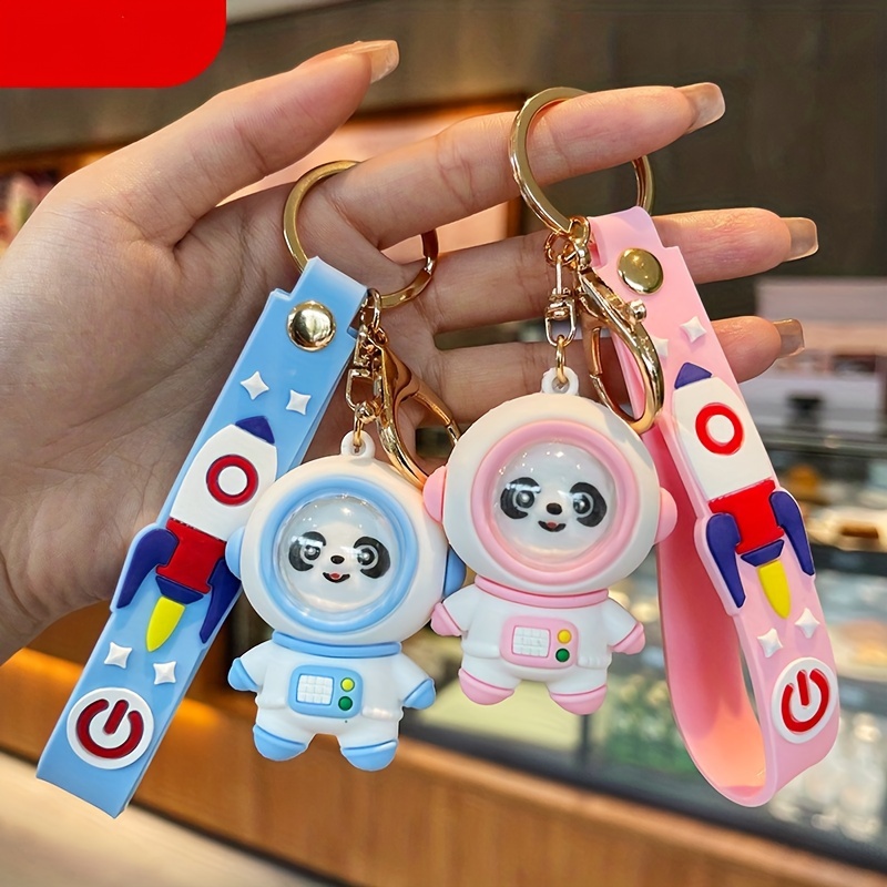 Anime Character Snoopy Keychain PVC Silicone Keychain 3D Double-sided  Cartoon Keyring Kids Trinkets Gift Keychain