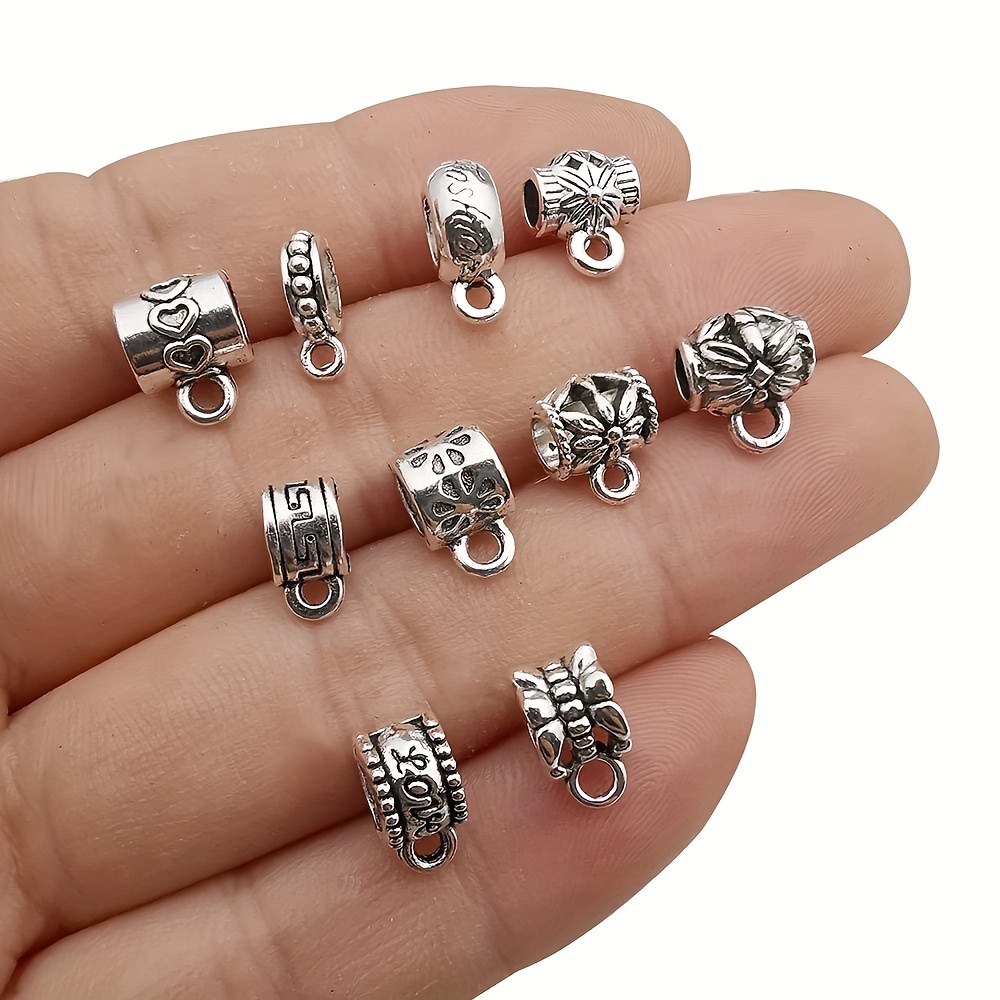 20pcs of 925 Sterling Silver Small Gear Donut Beads for Bracelet Spacers