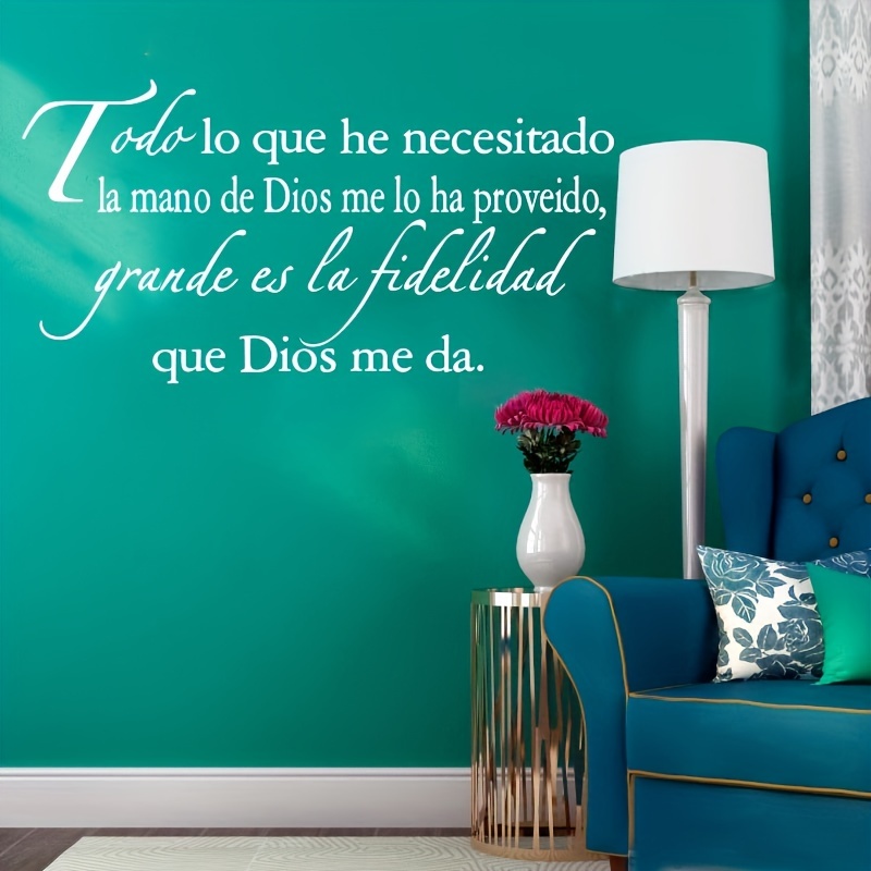 Salmo 91 En Español, Salmo 91 En Español Para Pared, Cuadros Cristianos  Para Pared En Español, Psalm 91 Wall Art, Christian Wall Decor In Spanish,  Decoraciones Para Cuartos (Salmo 23) : : Home