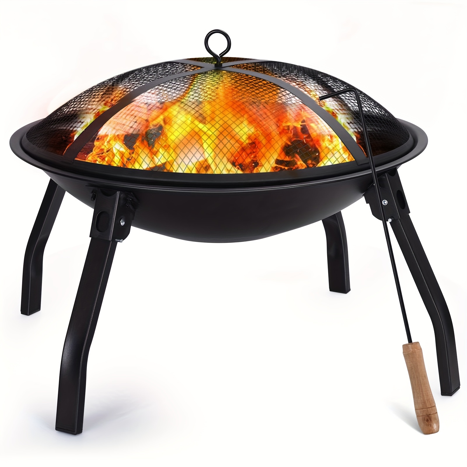 1pc Camping Fire Pit, 17 Pulgadas - 304 Acero Inoxidable Portátil Fire Pit  Bolsa Almacenamiento Quemar Madera Aire Libre, Camping, Senderismo  Calefacción - Deporte Aire Libre - Temu