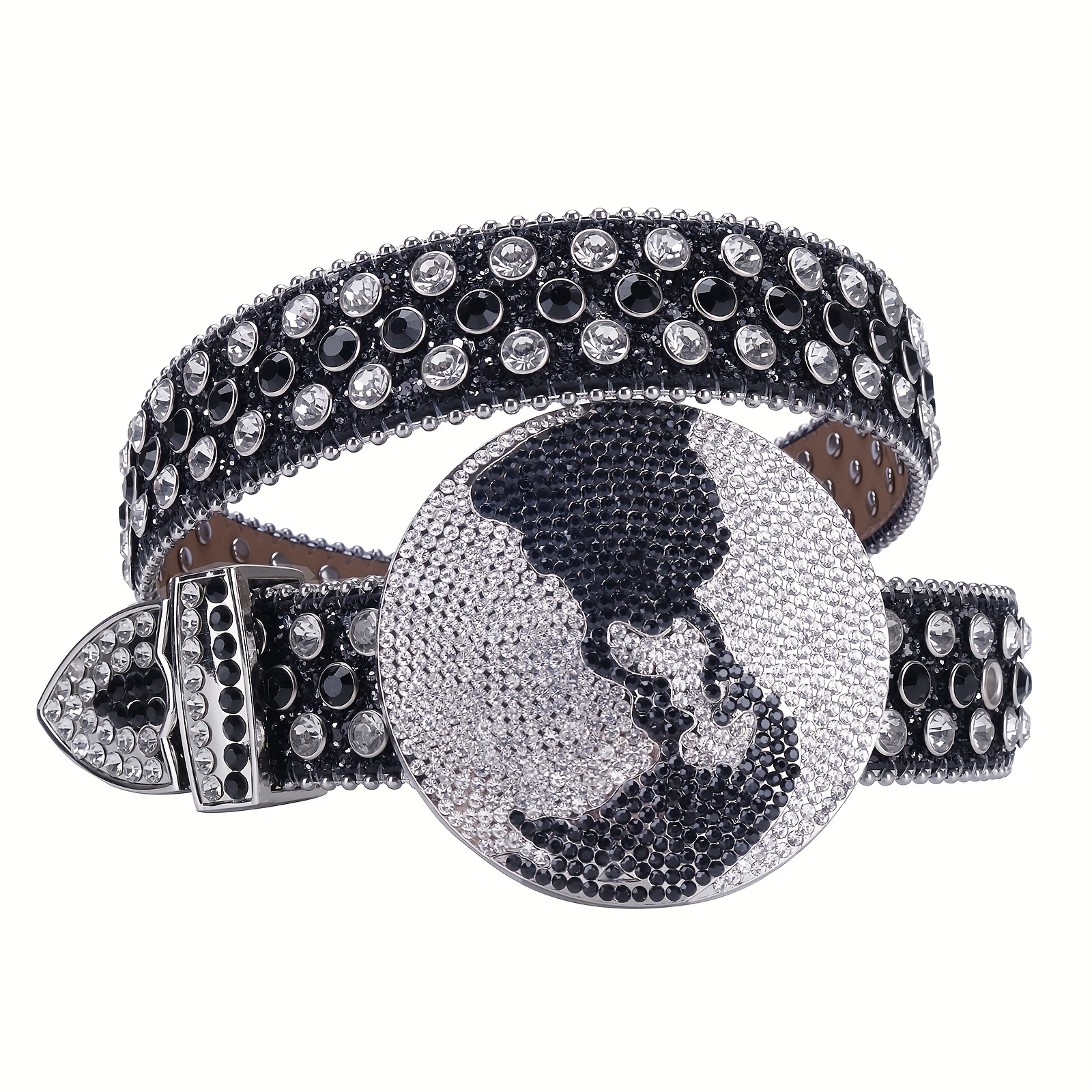 mod wrld rvvl wrld rhinestone belt-