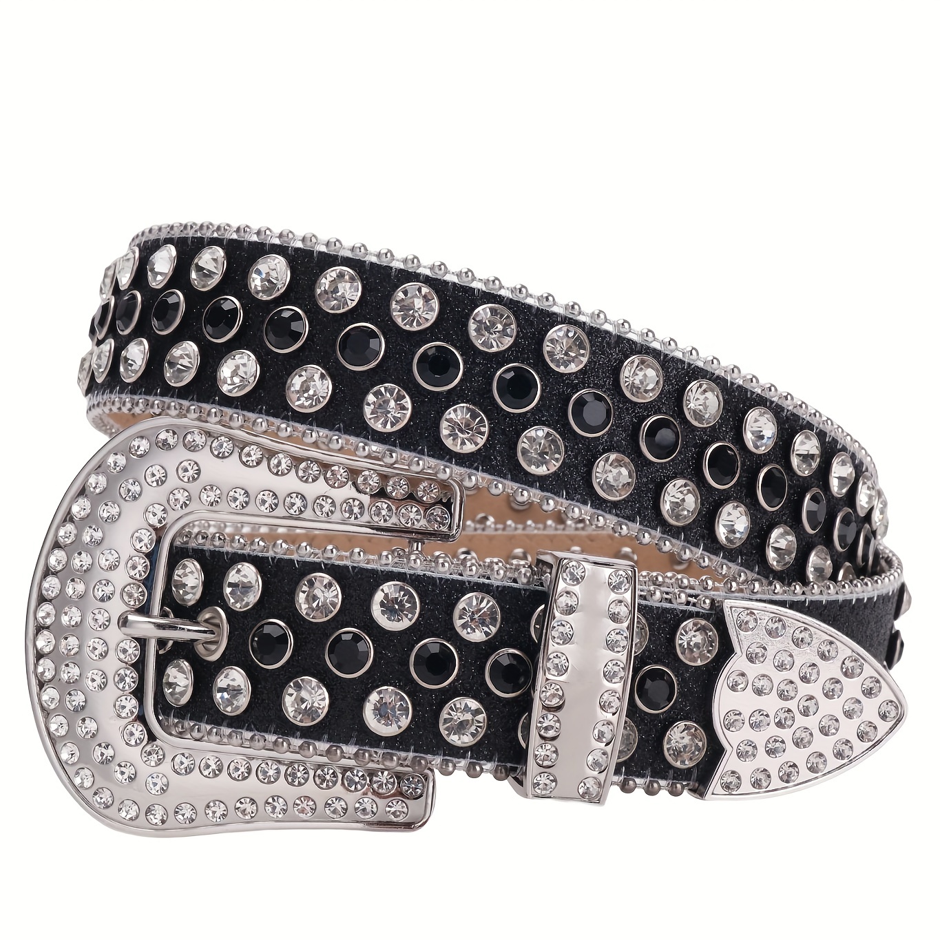 Fast Delivery Luxury Crystal Women Mens Belt Unisex Diamond Studded  Rhinestone Belts Western Sparkle Designer Leather Belt - Buy Bb Simon