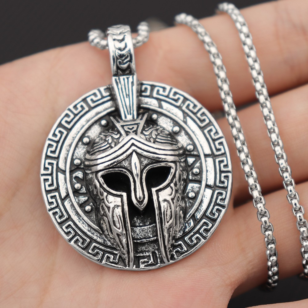 Spartan stainless sale steel cross necklace