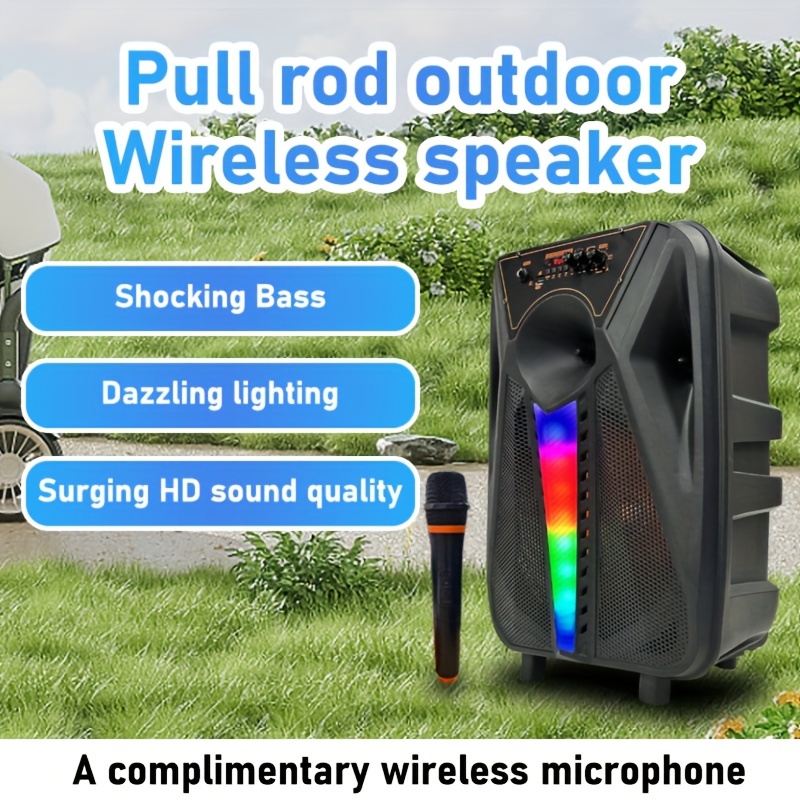  Clearance Portable Bluetooth Speaker Colorful Led Lights  Wireless Speaker Bluetooth 5.1 IPX 4 Waterproof Surround Stereo Sound  Playing Surport Card Insertion Double Pairing Super Bass Louder Volume :  Sports & Outdoors