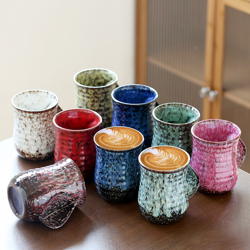 Multicolor Ceramic Lava Mugs - Microwave And Oven Safe Coffee Cups