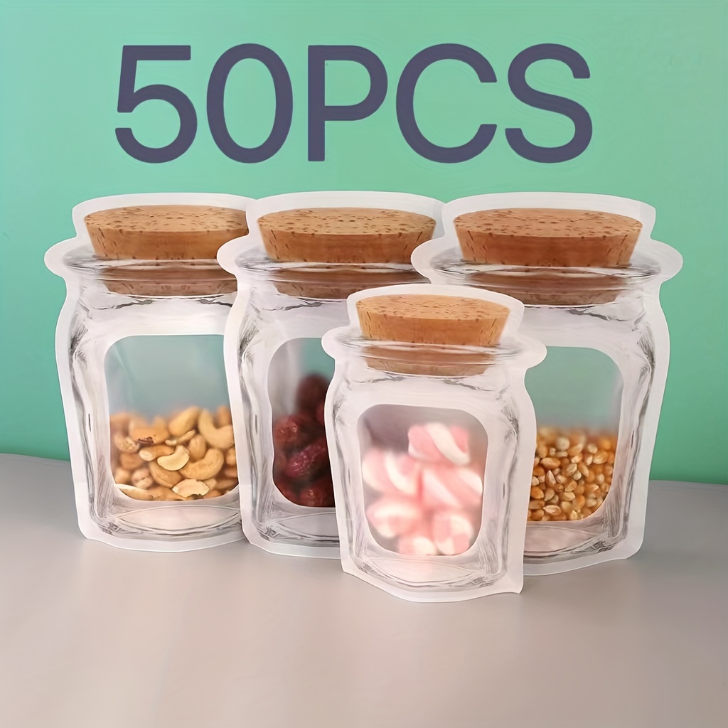 Frosted Clear Food Storage Self sealing Bag For Small - Temu