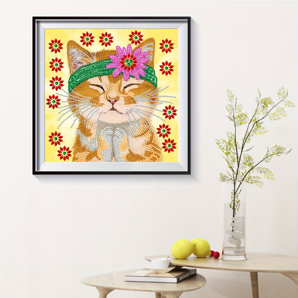 Diamond Painting Hanging Decoration, Valentine's Day Kitten Diamond  Painting Kits, Special Shape Diamond Art Hanging Decoration, Suitable For  Home Wal