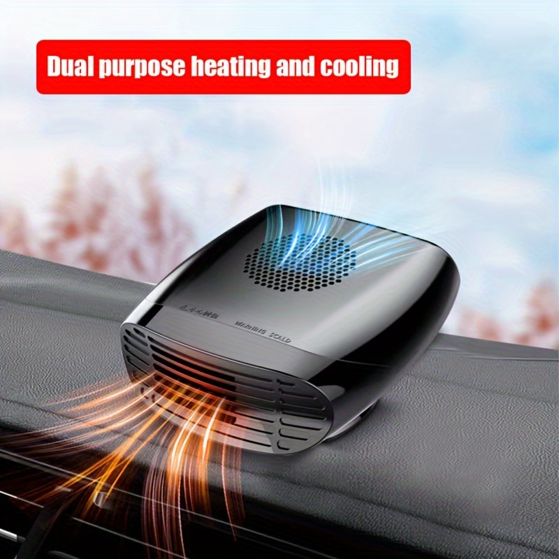【New 2023】Portable Car Heater Fast Demisting Defroster, 12V 150W Automobile  Heater Heat Rapidly in 60 Seconds, Car Heater with Heating & Cooling, High