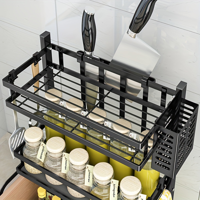 A Multifunctional 3-layer Kitchen Spice Rack, A Storage Rack For