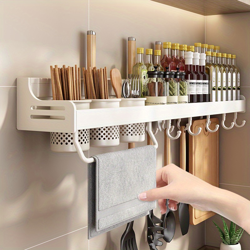  n/a Kitchen - Especiero para montar en la pared, caja de  condimentos, tarro de sal y pimienta, caja de especias para dispositivos de  cocina, herramienta organizadora (color: A, tamaño: 3.3 x