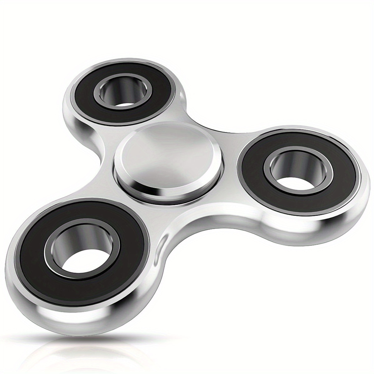 Finger Fidget Spinner Metal Hand Focus Gyro Toy Electroplate Bearing Hybrid  Toys