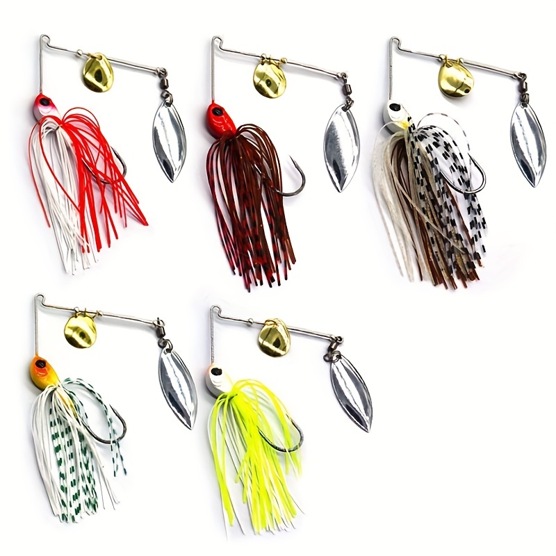 Fishing Lure Kit Spinner Bait 3-7g Noisy Rotation Metal Spoons Compound  Baits Artificial Lures Lot 10 Pieces SALE