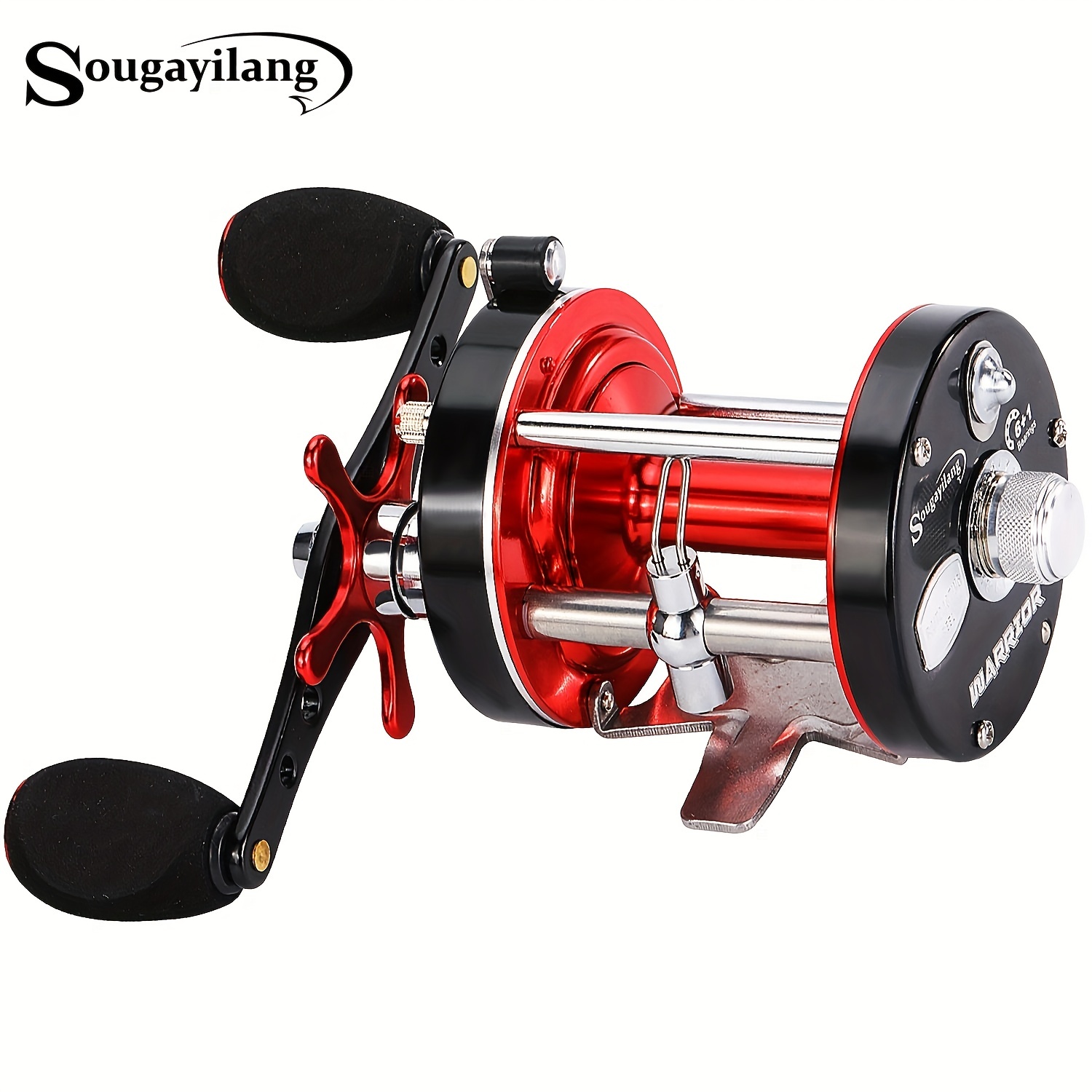 Mini Drum Fishing Reel Wheel Coil Lure Machined Aluminum Spool 5.0:1 Left  Right
