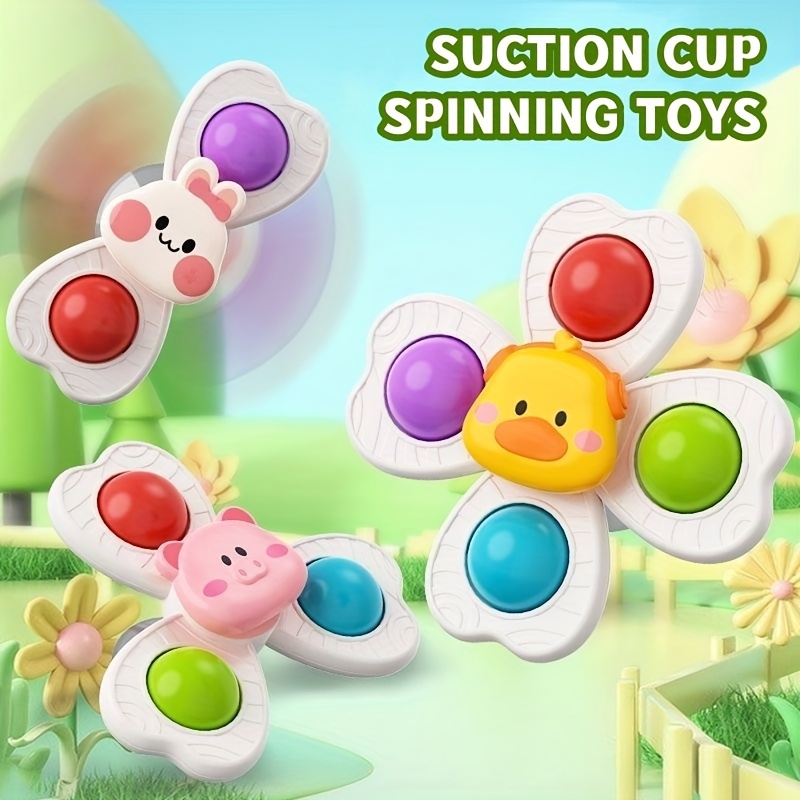 1PCS Baby Cartoon Fidget Spinner Toys Colorful Insect Gyro Educational Toy  Fingertip Rattle Bath Toys for Boys Girls Gift - AliExpress