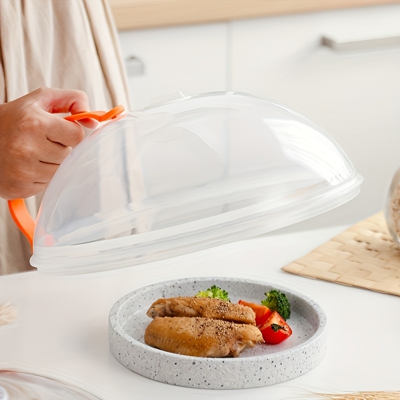2 Microwave Hovering Anti Splattering Magnetic Food Lid Cover
