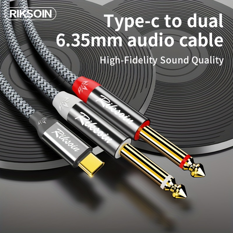 UGREEN Cable Jack 6.35mm a 3.5mm Macho, HiFi Sonido Cable Aux, Nylon  Trenzado Cable Audio Estéreo Compatible con Guitarra/Teclado Eléctrica,  Mesa de