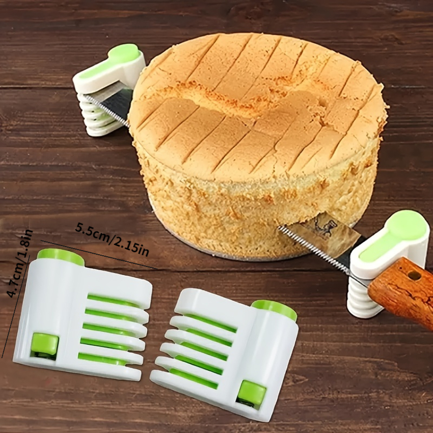 2PCS Bread Cutter Bread Slicer for Homemade Bread, Loaf Cakes, Bagels - Bread  Slicer Cutter Foldable and Adjustable with Crumbs Tray 