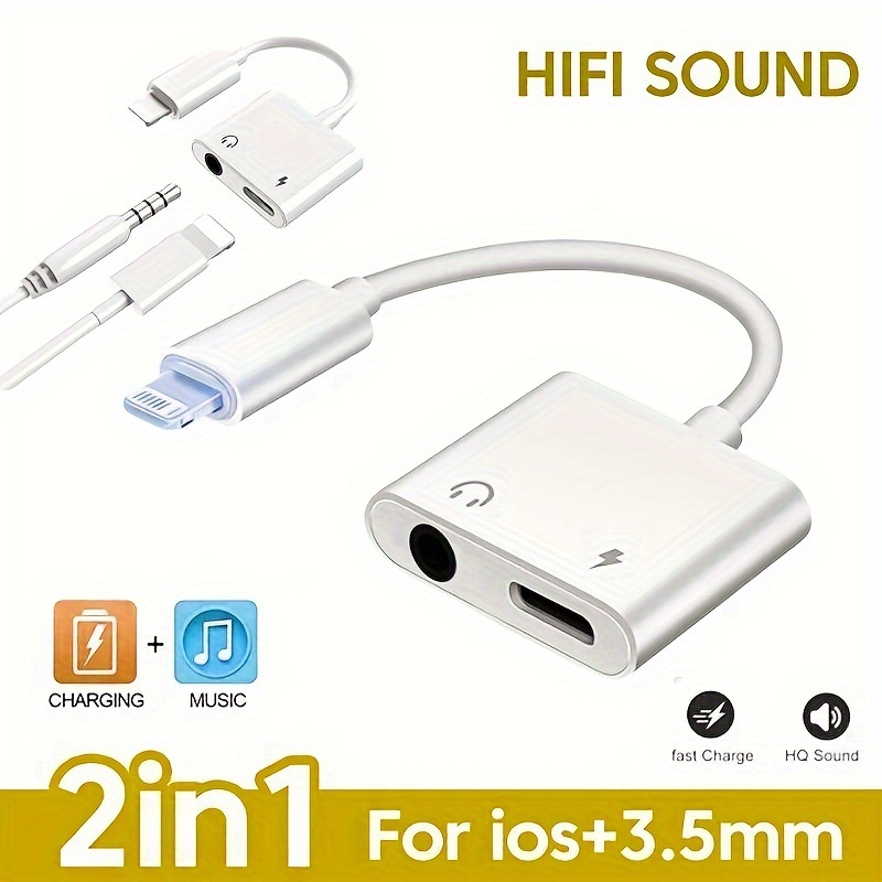 Jack Aux Cable Car Speaker Headphone Adapter For Iphone 14 - Temu