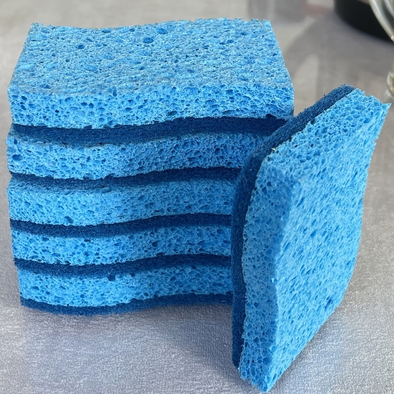 5/10/20PCS Scrub Sponges for Dishes Non-Scratch Microfiber Sponge Non Stick  Pot Cleaning Sponges