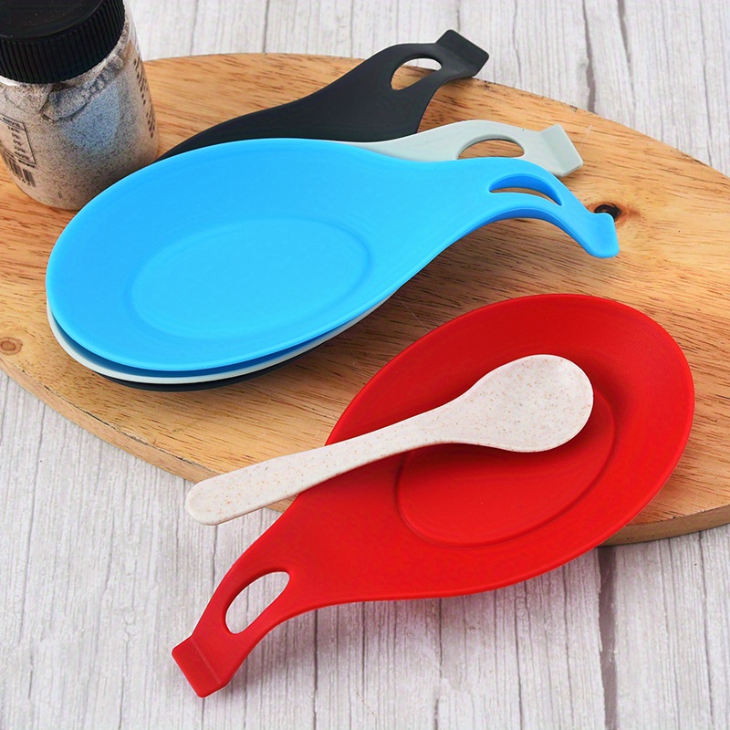 Red The Crab Kitchen Spoon Rest - Spatula Holder For Pots And Worktop -  Heat Resistant & Bpa Free - Non-slip Silicone Kitchen Utensils