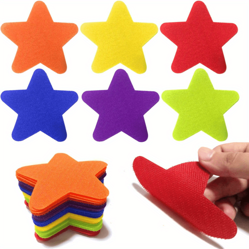 24 marcadores de alfombra: puntos de estrella adhesivos de 4 - Temu