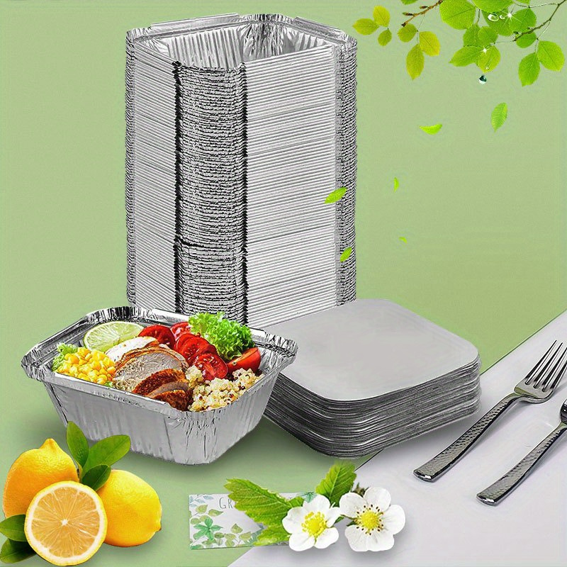 Thickened Aluminum Foil Plate For Barbecue, Takeaway, And Baking -  Commercial And Household Grade Disposable Packaging - Temu