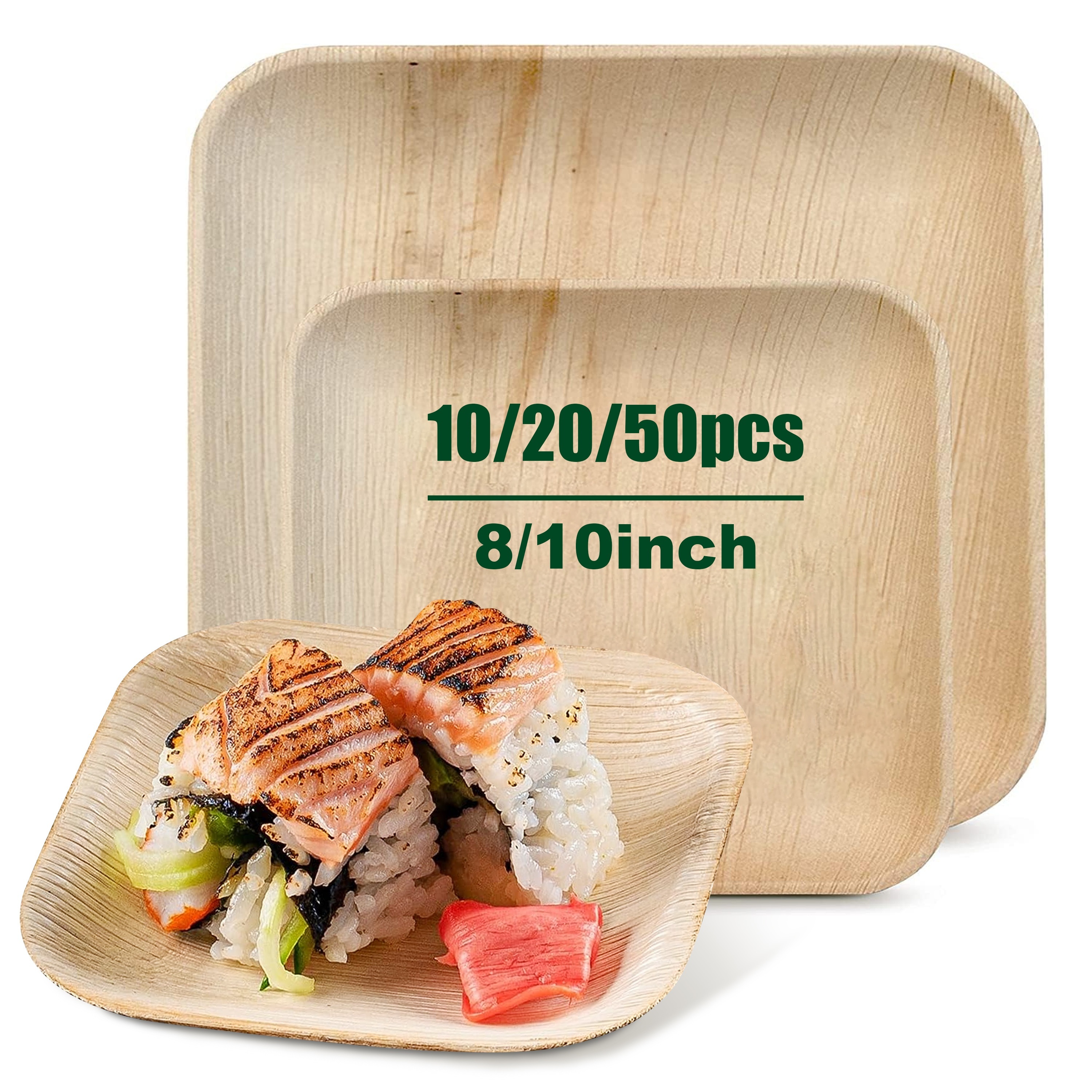 LUVCOSY 20 platos desechables para tacos de 10 pulgadas, platos  biodegradables para tacos de almidón de maíz, capacidad para 3 conchas de  tortilla