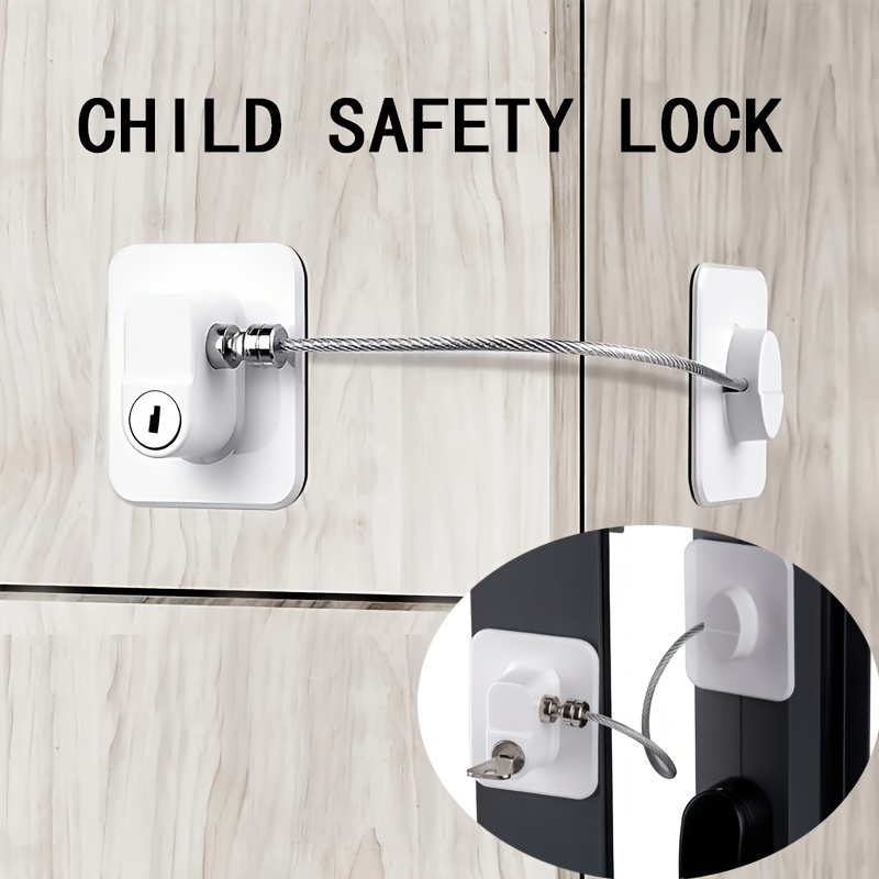 NiHome Cerradura para refrigerador y congelador a prueba de niños, paquete  individual, cerraduras de puerta fáciles de instalar para la seguridad de
