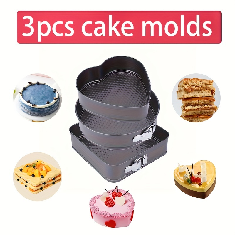 moldes de silicona para reposteria gelatina grandes accesorios para hornear  3pc