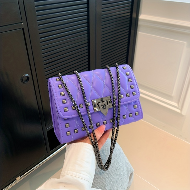 Fashion Crossbody Bag, Cute Pu Shoulder Bag, Women's Sweet Purple Handbag &  Purse - Temu